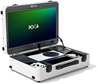 POGA PRO Premium Portable Console Travel Case incl. Trolley and 21,5'' ASUS Gaming Monitor for Xbox Series S - White