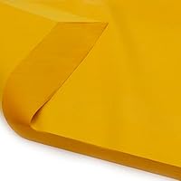 Pack of 10 x Vibrant Tissue Paper 500mm x 750mm for Gift Bags, Wrapping, Flowers, Wedding, Arts Crafts - Quality Acid Free (Yellow)