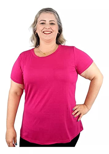 Camiseta T-shirt Feminina Plus Size Básica