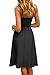 CHYRII Womens Black Dress Fashion Summer 2025 Sweetheart Neck Spaghetti Straps Corset A-Line Long Sundress Midi Dress S