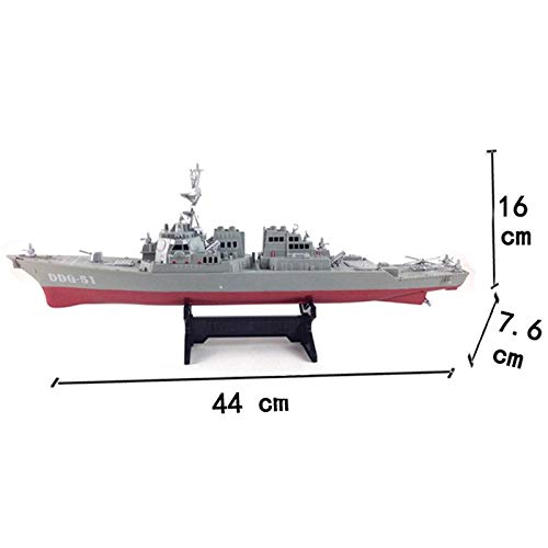 Distruttore Missilistico Guidato Modello di Nave Giocattoli Statici Banco di Mostra Modello di Nave da Guerra Giocattoli Educativi DIY Hobby per Bambini