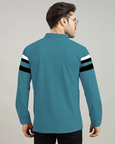 Image of AUSK Men Polo T-Shirt || Full Sleeves Polo T Shirts for Men || Mens T-Shirts