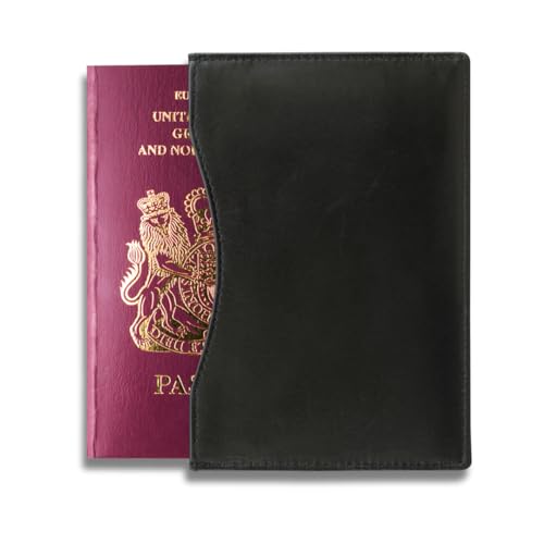 Housse de passeport en cuir cadeau de voyage idéal avec protection RFID mixte