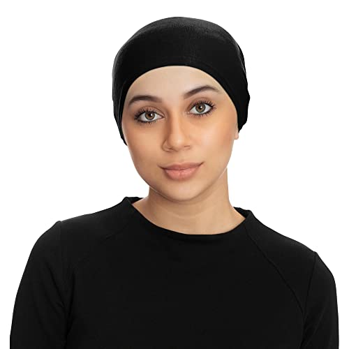 TheHijabStore.com Jersey Bonnet Caps Under Scarf Head Wraps For Women Turban Hat with Tie-Back Closure