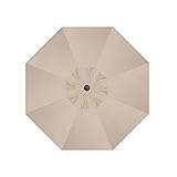 Treasure Garden 9-FT Octagon Replacement Canopy for 9-Ft Frame with 8-Ribs: OBRAVIA Fabric 4822: Khaki