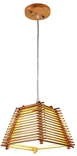 Lustre LED en bois massif noble style japonais et design minimaliste coréen