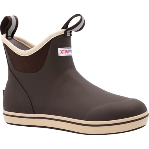 Xtratuf Men's 6 Inch Ankle Deck Boot, Brown, Size 10
