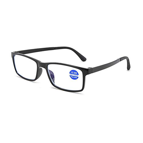 Eyetary Lunettes de Lecture de Anti Lumière Bleue Gaming Gamer Homme Femme - Anti Fatigue oculaire/Anti-rayonnement/Cadres TR90 - Grossissement des lecteurs 1,0 x à 4,0 x,BlackFrame,+3.50 Cover