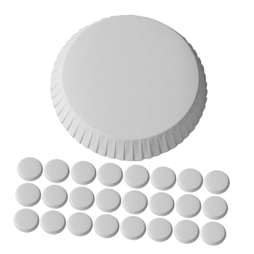 Healeved 100pcs Paper Cup Covers for Hot Drinks Stackable Easy to Carry Ideal Setting