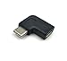 Produktbild Maxhood USB-Adapter Typ C Stecker auf Buchse rechts & links abgewinkelt 90 Grad USB 3.1 Verlängerungs-Adapter für Laptop & Tablet & Handy