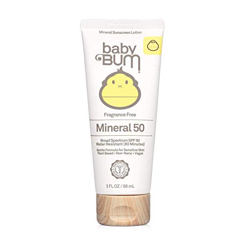 Baby Bum SPF 50 Sunscreen Lotion | Mineral UVA/UVB Face and Body Protection