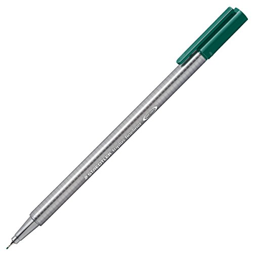 triplus 334 0.3 mm Staedtler Fine Liner Superfine Point Pen - Sea Green (Pack of 10)