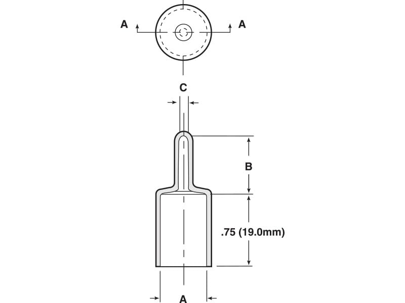 Caplugs HEZ-655-12 HEZ Series – Flex500 Flexible Caps with Extra-Long Pull-Tab 2000 Pack, Black Vinyl, 0.655