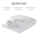 JELLYMONI Sheet Set Queen Size 4pcs Cotton Pure White Easy-Fit 16 Inch Deep Pocket 100% Washed Cotton Soft Breathable (1 Fitted Sheet, 1 Flat Sheet, 2 Pillowcases)