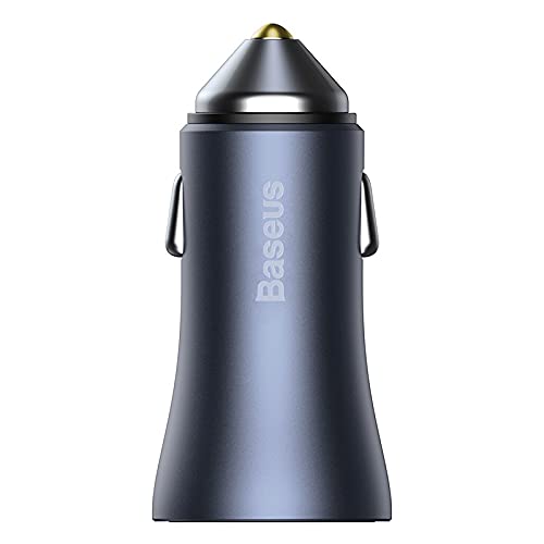 Baseus Golden Contactor Pro Dual Quick Charger Car Charger U + U 40W Dark Gray Cover