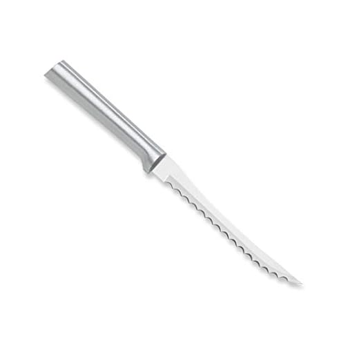 Rada Cutlery Tomato Slicing Knife – Stainless Steel Blade With Aluminum Handle Made in USA, 8-7/8 Inches