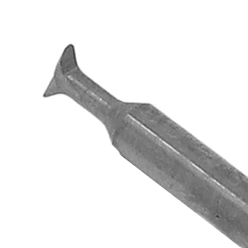 Image of Kadimendium Dovetail End Mill Cutter Carbide 2 Flute Metric Metalwork Cutting Endmill Tool 3mm Dovetail End Mill Cutter (3 X 45 Degree X 40L)