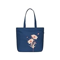 Tote Bag Aesthetic : 14.5x17", 100% durable cotton canvas zipper tote bag with inside pocket for women, school, beach, shopping, work, travel; spacious reusable grocery bags; stylish & cute tote bags Canvas Tote Bag with Zipper Pocket: Carry grocerie...