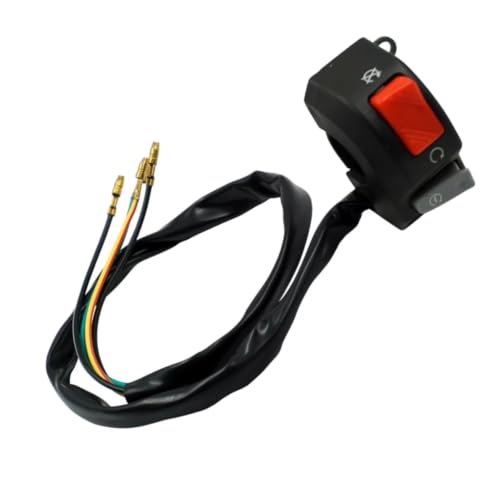 Interrupteur de commande de guidon de moto universel avec bouton antibrouillard 12V