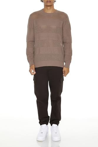 Forever 21 Men's Striped Crochet Sweater2