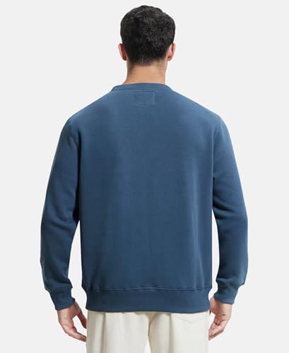 Image of Jockey US92 Men Super Combed Cotton Rich Fleece Sweatshirt with StayWarm Technology