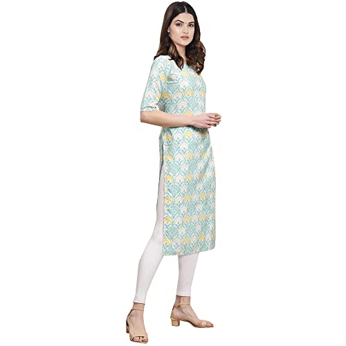 Image of Pinkmint Women's Crepe Digital Print Straight Kurta