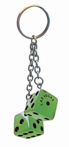 �y�~���zTWIN DICE KEYRING Glow �L�[�z���_�[ ���X�x�K�X�̃J�W�m�Ŏg�p�����f�b�h�X�g�b�N�̃_�C�X