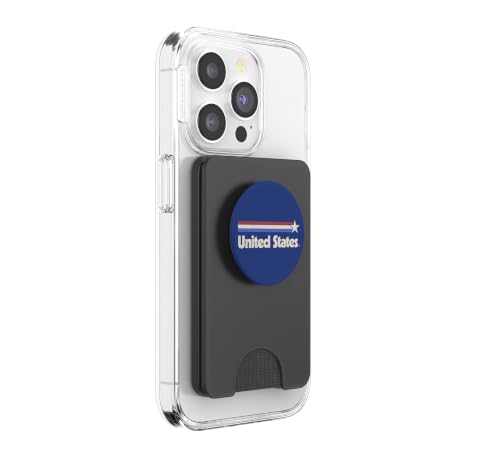 PopSockets PopWallet MagSafe USA drapeau rétro bleu Amérique iPhone - 4