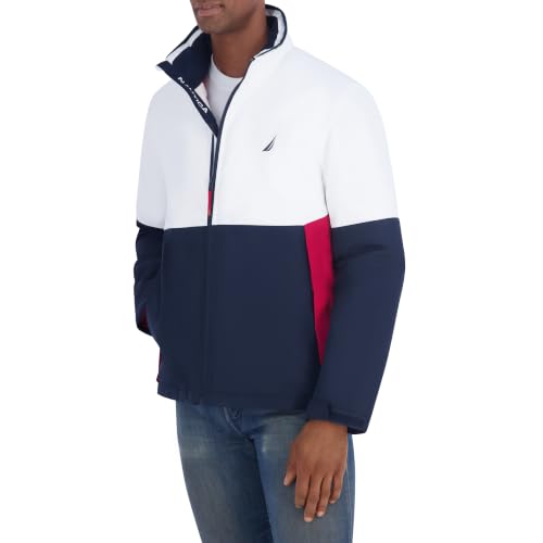 Image of Nautica Men's Lightweight Sailing Jacket - Waterproof & Windproof, Breathable