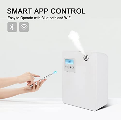 Hitish Scent Air Machine For Home, Bluetooth & Wifi Smart Scent Air Machine With Nebulizing Technology, 300Ml Silent & Waterless Essential Oil Diffuser Cover Up To 1500 Sq Ft For Large Room, Office #TOP2