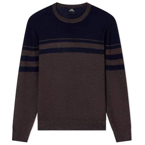 Armani Exchange Men's Long Sleeve Wool Blend Colorblock Sweater3