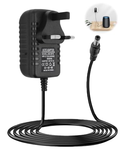 Aihoom 5V 1A Power Adapter, AC/DC Adapter 100-240v 50/60hz, 5.5mm X 2.5mm Power Supply for Speakers Router Security Cameras LED Strips Lights CCTV Audio Video