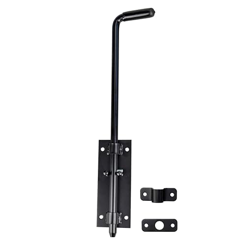 Türriegel Torriegel Bolzenriegel Riegelverschluss (1, Türriegel 420/14 Schwarz)
