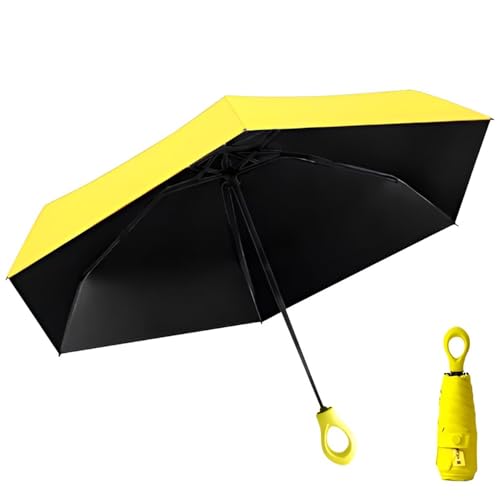 Image of Umbrella, Mini Folding Windproof & Compact UV Umbrella for Sun Protection Rain Windproof Strong Large 3 Fold for Women Handbags,3 Fold for Men Women, Stylish & Compact