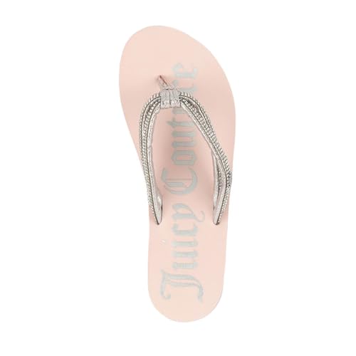 Image of Juicy Couture Women's Wedge Platform Flip Flops, Fashion Beach Sandals with Soft Footbed and Thong Style