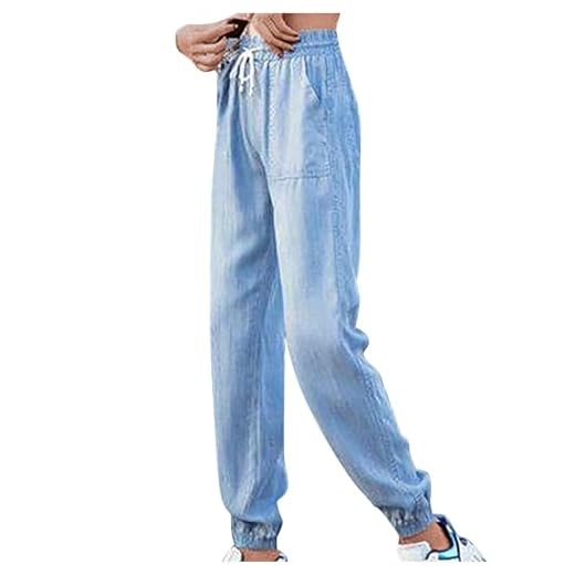 2025 Jean Femme Taille Haute Elastique Coupe Droite Jean Large Femmes Taille Elastique Confortable Zippé Jeans Baggy Wide Leg à Jambe Large Ample Pantalon Fluide Pas Cher Soldes D'Été Denim Pants