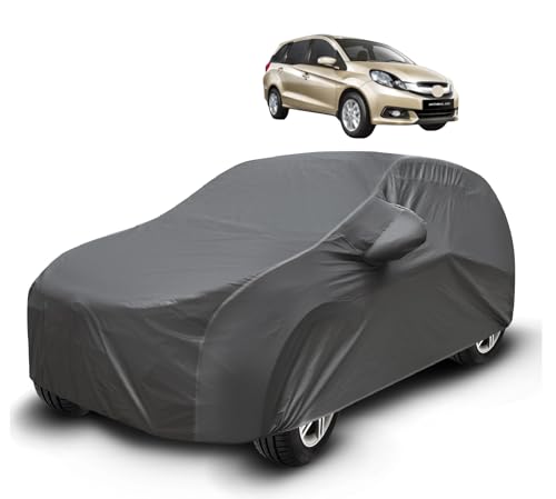 Image of Auto Hub Waterproof Car Cover Compatible with Mobilio with Mirror Pockets, Soft Cotton Lining, Mobilio Car Cover Waterproof, Grey