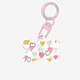 Détails du produit : vous recevrez 1 porte-clés doré rose en acrylique imprimé cœur dans notre colis, la taille est d'environ S 1,4 × 1,1 pouces/2,7 x 3,6 cm ou M 1,5 × 2,0 pouces/3,8 x 5 cm, mignon et tendance répondra à vos différents besoins. Quand il s'agit de l'animal de compagnie qui trouve son chemin à la maison, cette médaille dorée rose en forme de cœur fonctionnera bien.