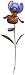 Regal Art & Gift Solar Iris Stake, Purple