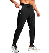 Pudolla Men's Lightweight Sweatpants with Pockets Ultra 4-Way Stretch Joggers Gym Workout Runing ...