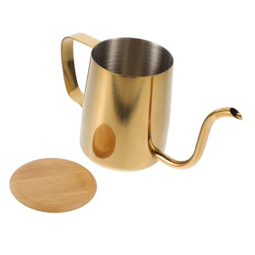 HOLIDYOYO Manual Kettle Small Tea Kettle Drip Coffee Maker Stainless Steel Easy to Use