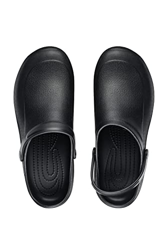 ESTRO Gartenclogs Herren Gartenschuhe Damen - Gartenclogs Damen Unisex Leicht Gummischuhe Sommer Garten Clogs Herren F92 (42, Schwarz)