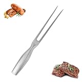 Tenedor De Carne De Acero Inoxidable, 27×2,3cm Tenedors De Calidad para Servir Carne, Tenedores para Servir Carnes Y Trinchar para Filete De Ternera, Chuletas De Cordero, Salchichas, Pescado, Gambas