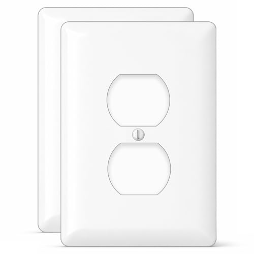 Airmont 1-Gang White Maxi-Size Wall Plate (2-Pack)