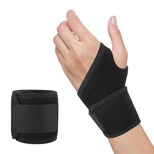 Muñequeras Deportivas, 2 Soporte de la Muñeca Transpirable,para Protección y Alivio del Dolor en la Muñeca Durante el Entrenamiento Diario, Vendaje de Muñeca para Mujeres y Hombres,para Artritis y Ten
