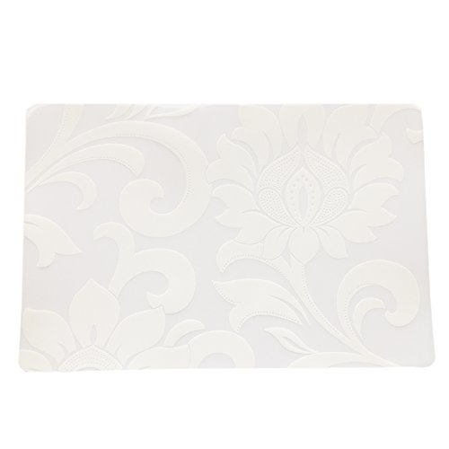August Dream 6 Pcs Thin Wipe Clean Placemats Set of 6 Placemat for
