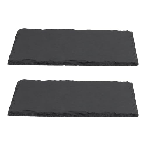 Pack de 6 tablas de queso de pizarra negra 9x6 pulgadas miniatura 5