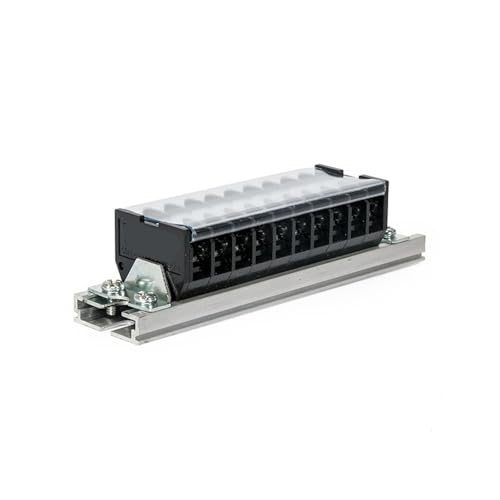 Bornier TD-30/10 noir à 10 connexions pour câblage sécurisé