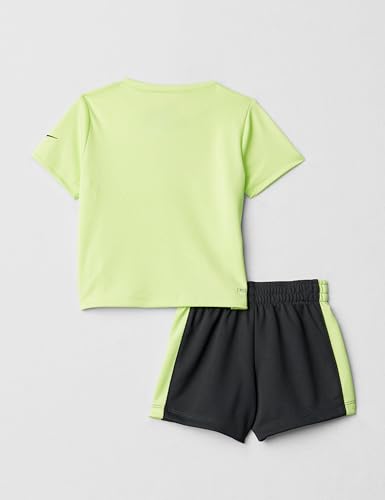 Image of Nike Baby Dri-FIT Swoosh Logo T-Shirt and Mesh Shorts 2-Piece Outfit Set