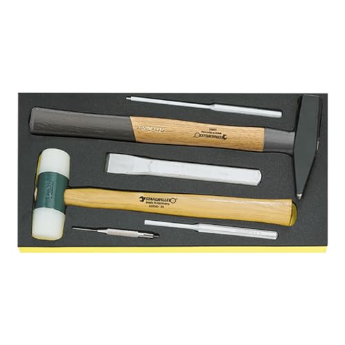 Set de martillo y cinceles Stahlwille 6 piezas miniatura 1